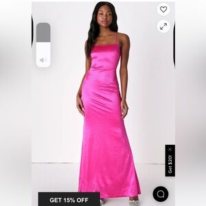 Elegant Pink Lulu’s Maxi Dress